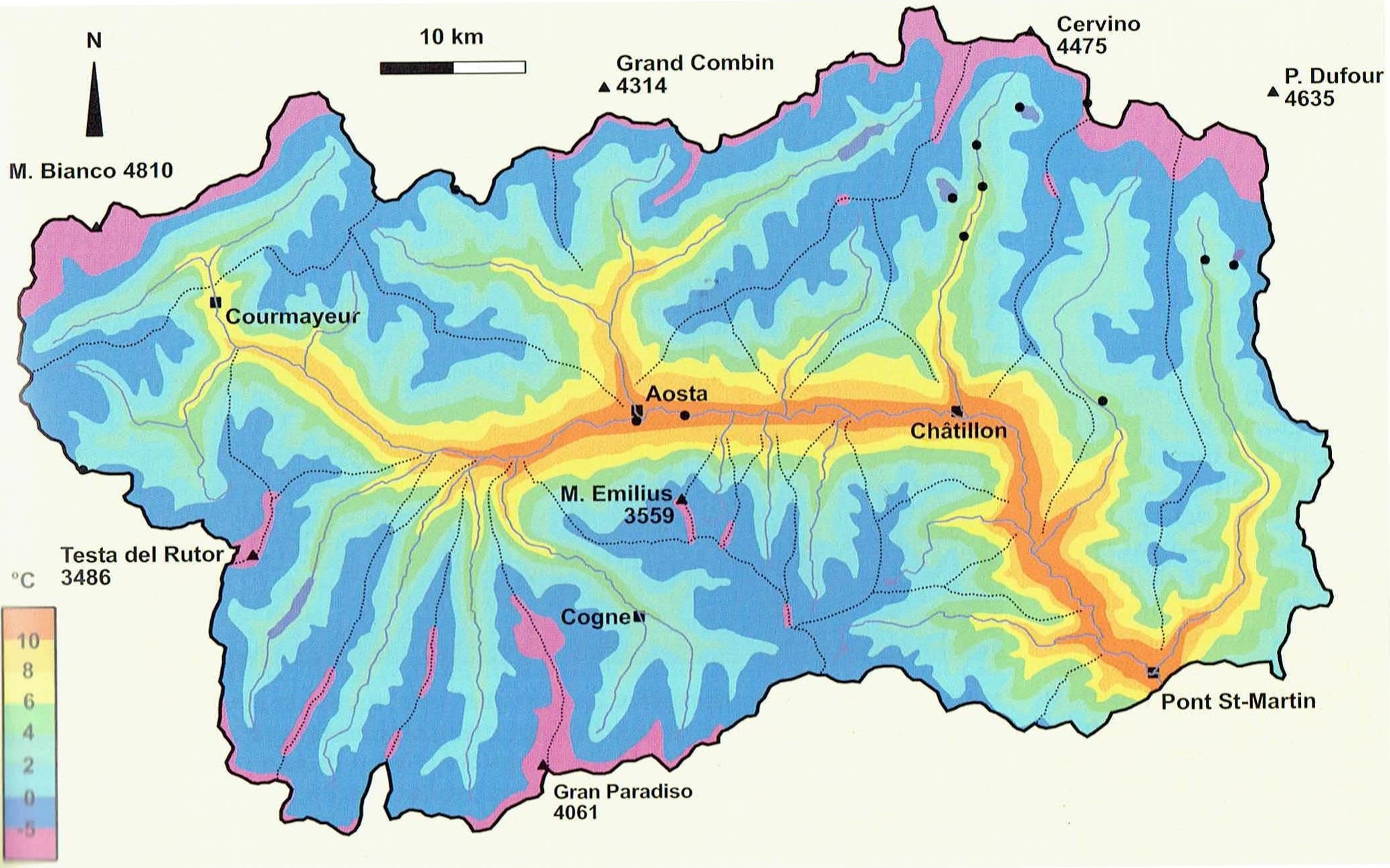 Aosta isotherms